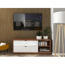 Tv galdiņš FORN RTV2S, ozols delano/balts glancēts
